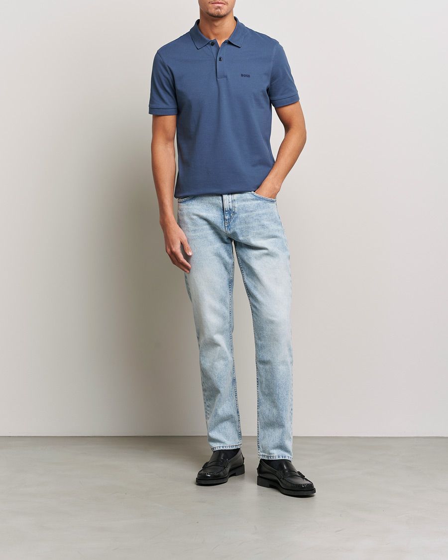 Herren | Poloshirts | BOSS BLACK | Pallas Polo Open Blue