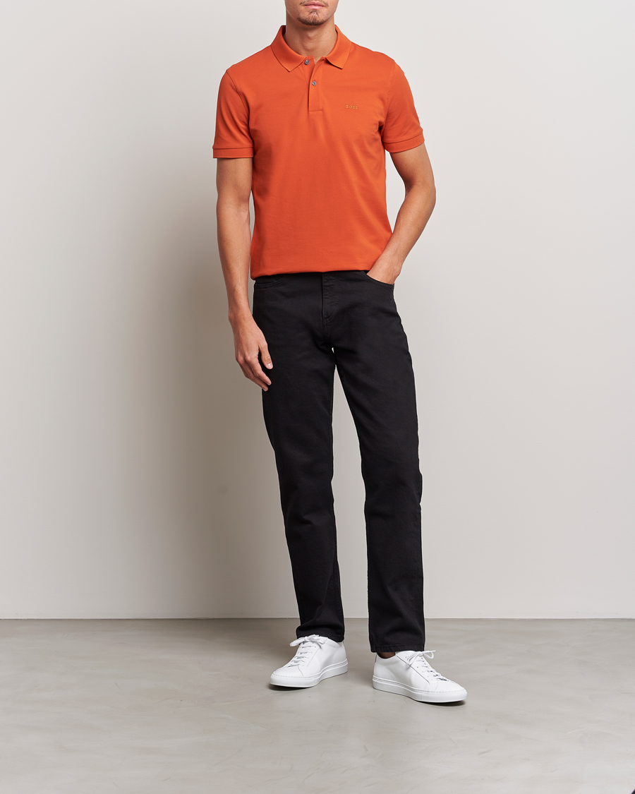 Herren | Poloshirts | BOSS BLACK | Pallas Polo Dark Orange