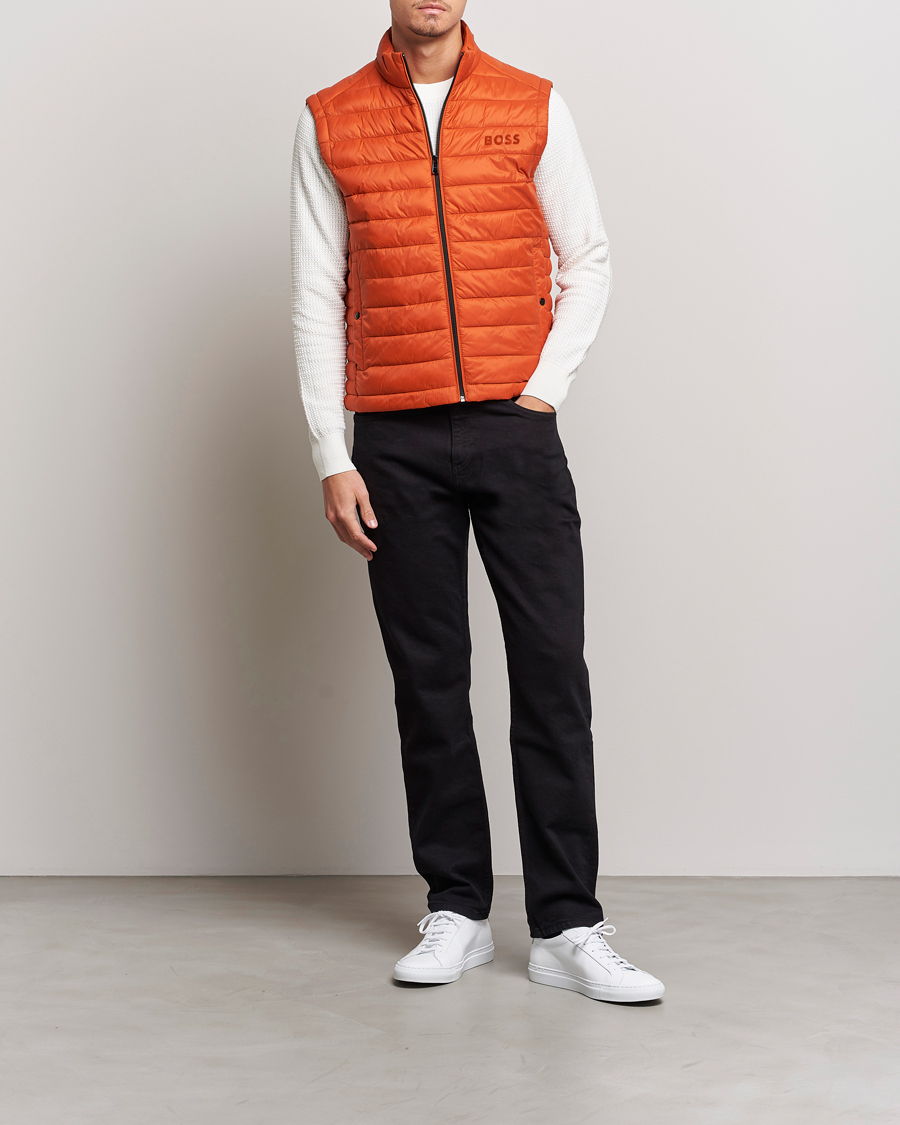 Herren | Jacken | BOSS BLACK | Calano Down Vest Dark Orange