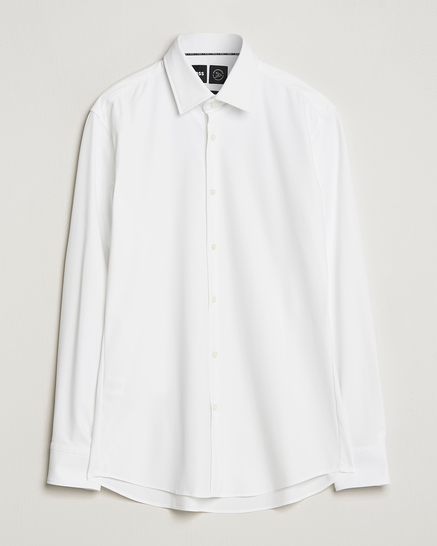 Herren | Hemden | BOSS BLACK | Hank 4-Way Stretch Shirt White