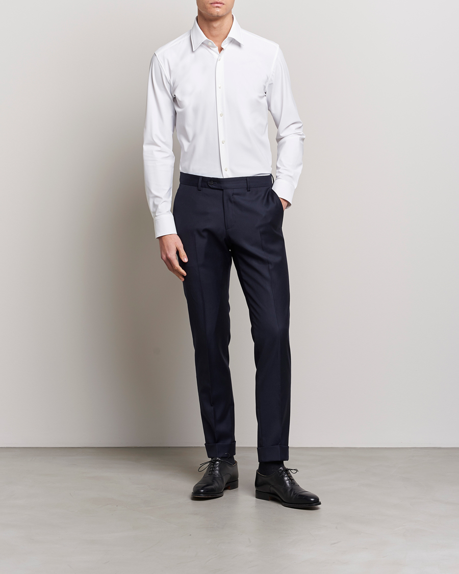 Herren | Hemden | BOSS BLACK | Hank 4-Way Stretch Shirt White