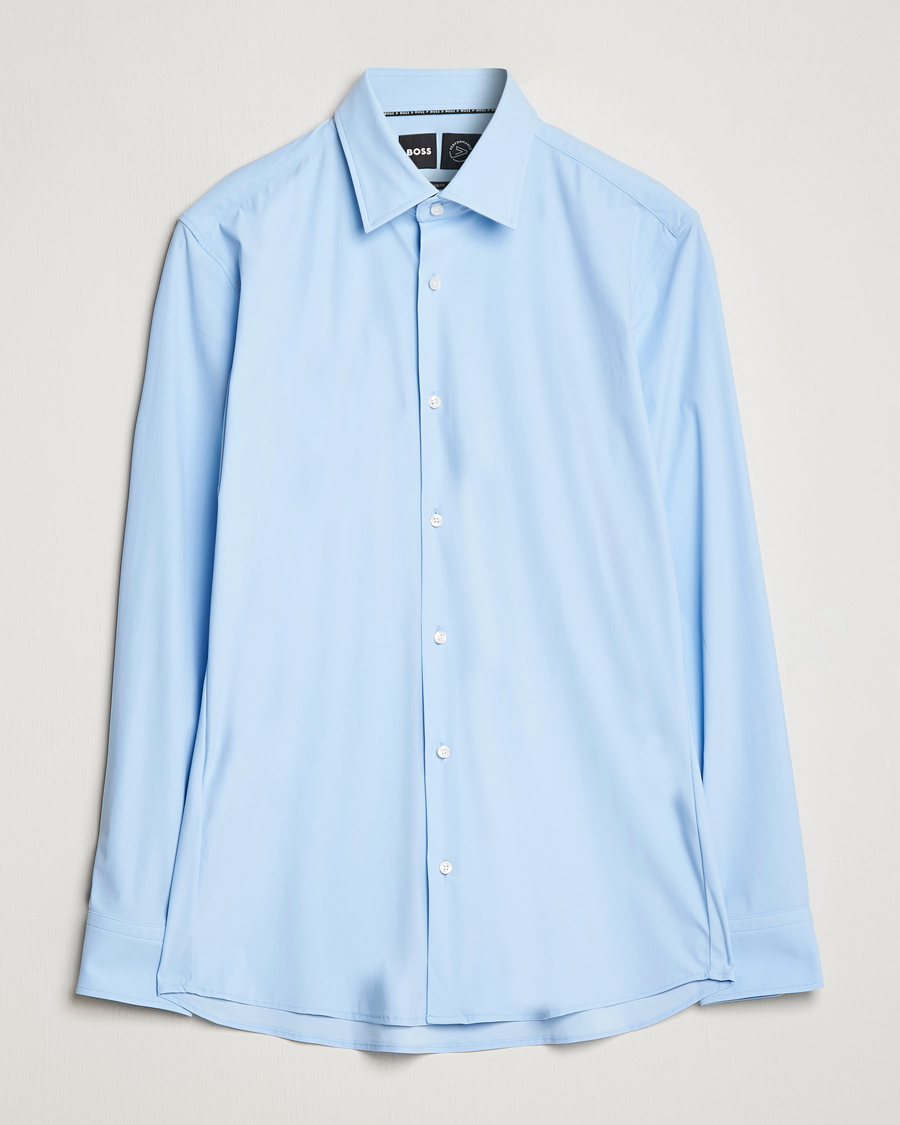 Herren | Hemden | BOSS BLACK | Hank 4-Way Stretch Shirt Light Blue