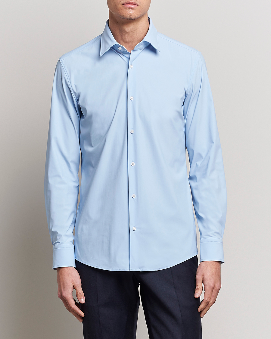 Herren | Hemden | BOSS BLACK | Hank 4-Way Stretch Shirt Light Blue