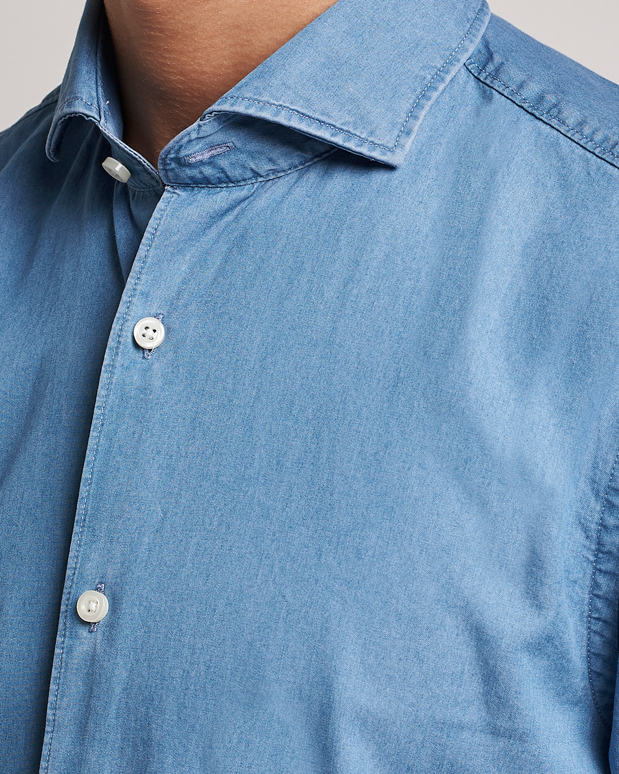 Herren | Hemden | BOSS BLACK | Hal Denim Shirt Open Blue