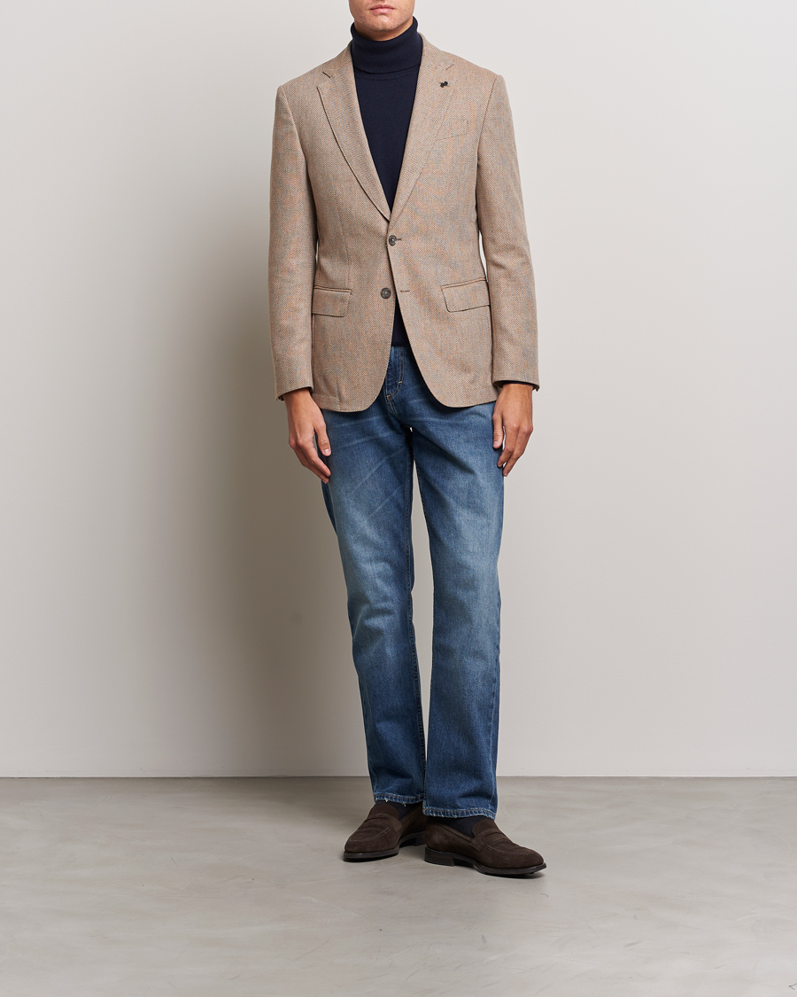 Herren | Sakkos | BOSS BLACK | Huston Herringbone Blazer Medium Beige