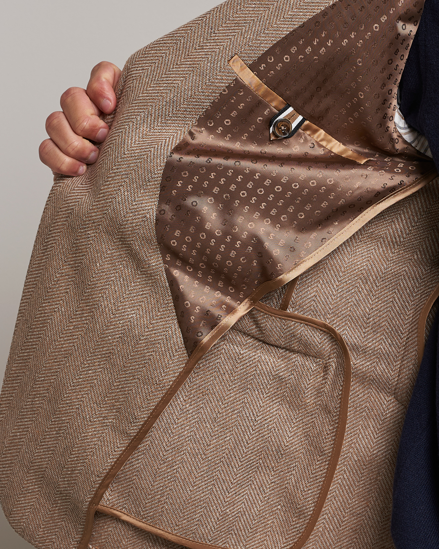 Herren | Sakkos | BOSS BLACK | Huston Herringbone Blazer Medium Beige