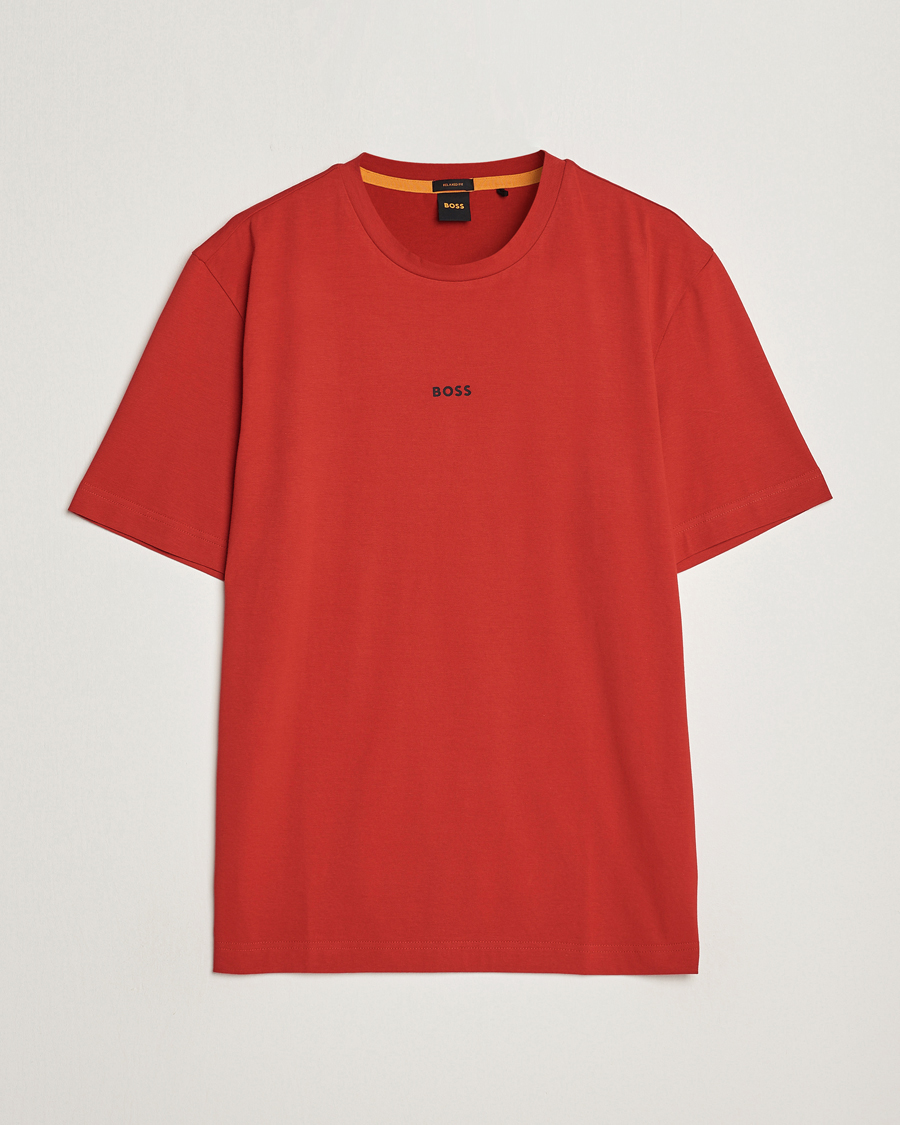 Herren | T-Shirts | BOSS ORANGE | Tchup Logo Crew Neck T-Shirt Bright Red