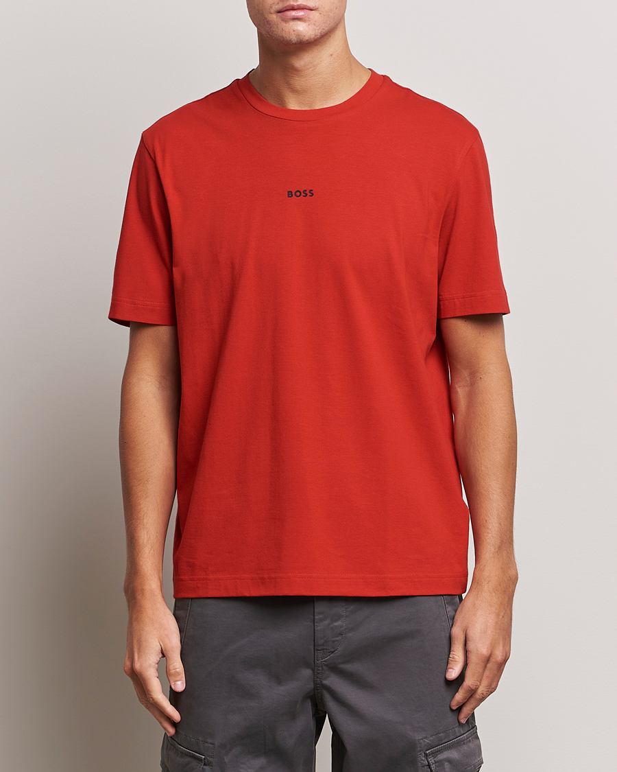 Herren | T-Shirts | BOSS ORANGE | Tchup Logo Crew Neck T-Shirt Bright Red