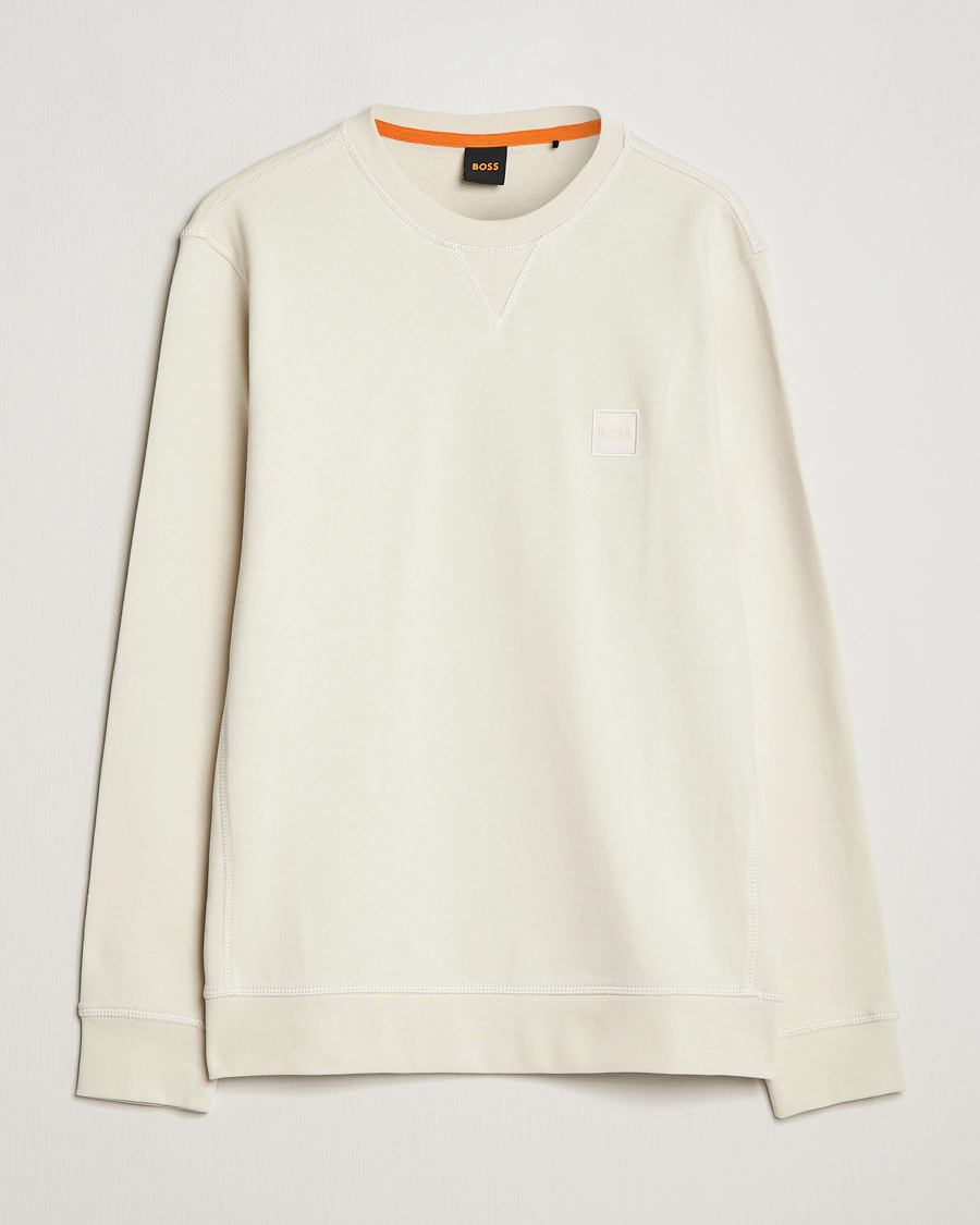 Herren | Pullover | BOSS ORANGE | Westart Logo Sweatshirt Light Beige