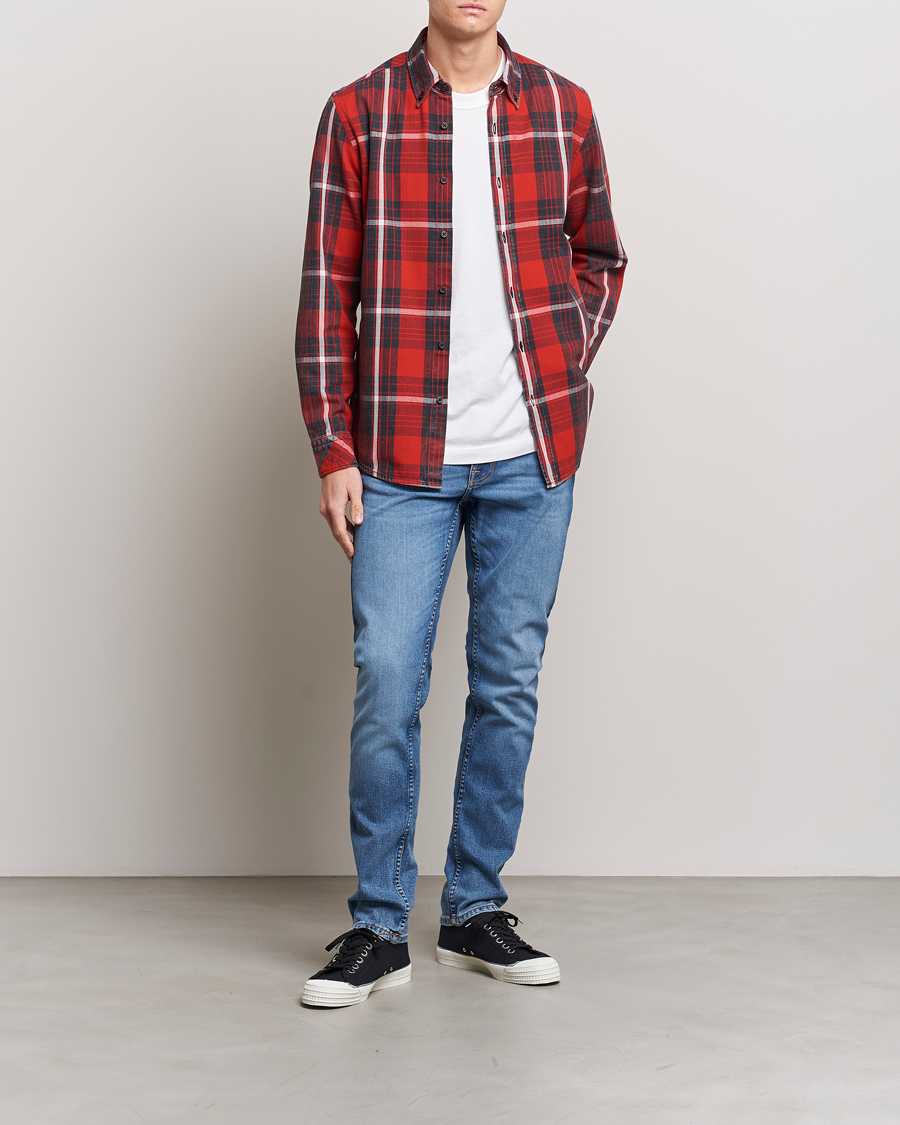 Herren | Hemden | BOSS ORANGE | Rickert Checked Shirt Red/Grey