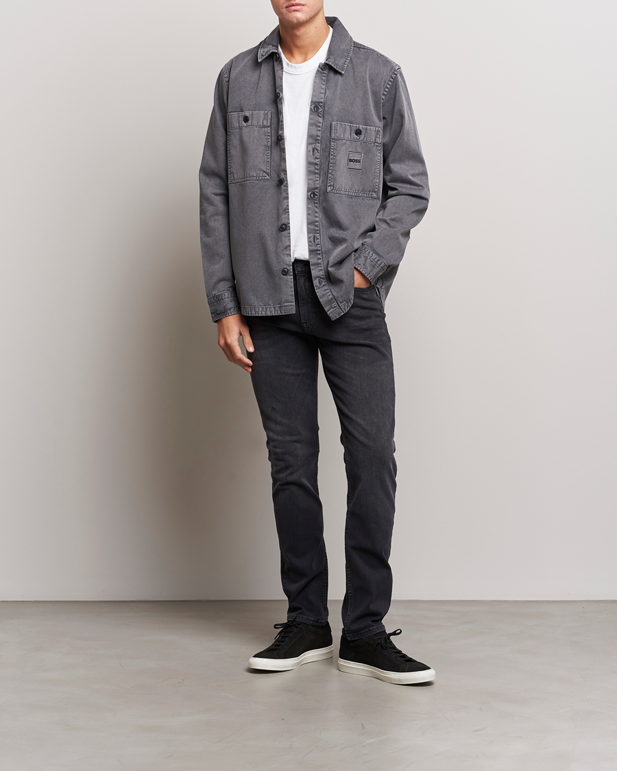 Herren | Hemden | BOSS ORANGE | Locky Pocket Overshirt Dark Grey