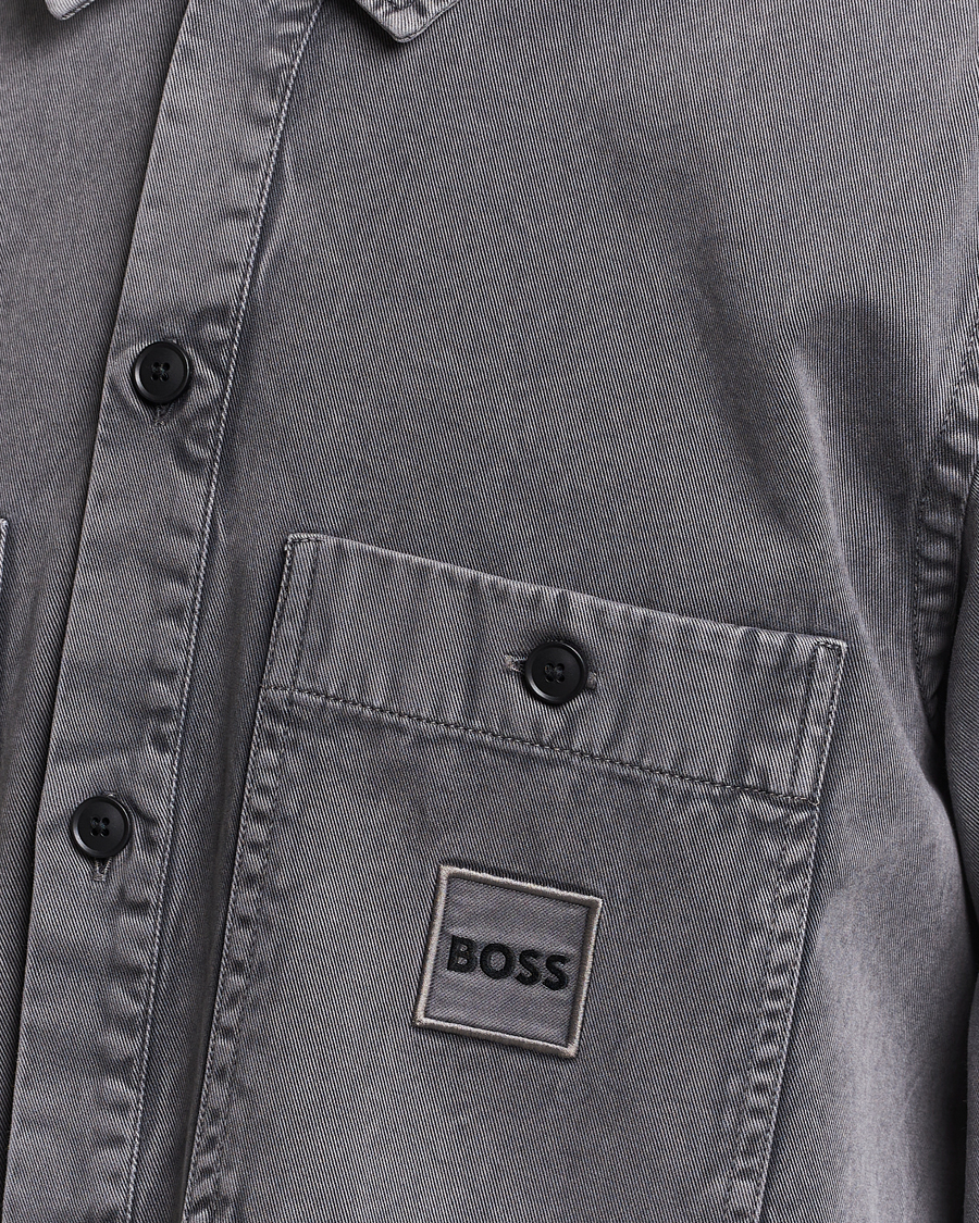 Herren | Hemden | BOSS ORANGE | Locky Pocket Overshirt Dark Grey