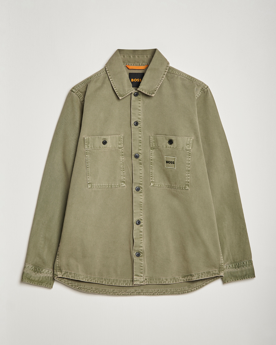 Herren | Hemden | BOSS ORANGE | Locky Pocket Overshirt Pastel Green