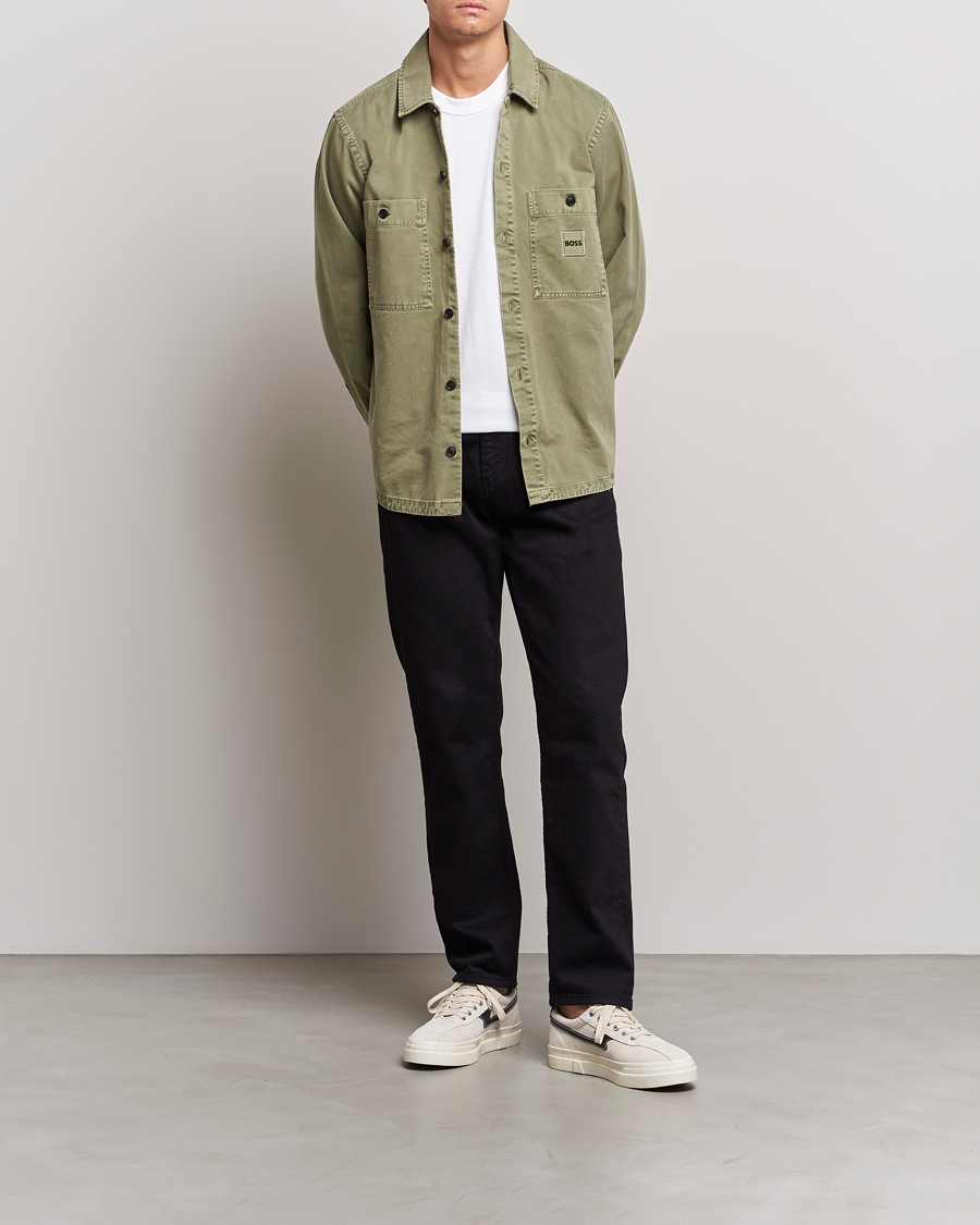 Herren | Hemden | BOSS ORANGE | Locky Pocket Overshirt Pastel Green