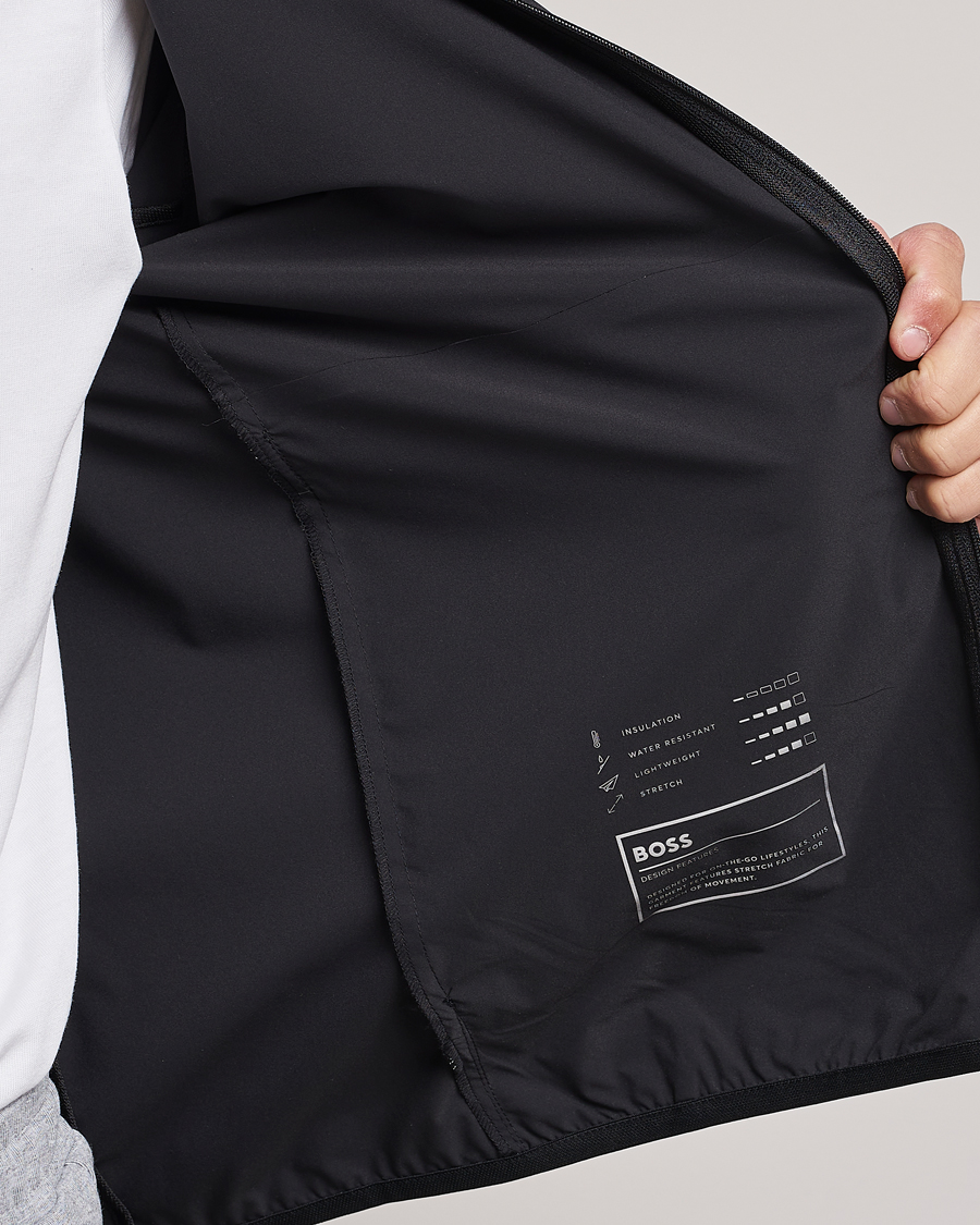 Herren | Jacken | BOSS GREEN | Cush Shell Hoodie Jacket Black