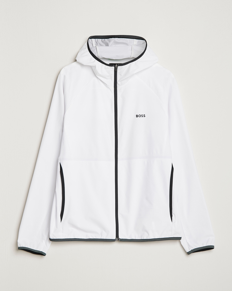 Herren | Jacken | BOSS GREEN | Cush Shell Hoodie Jacket White