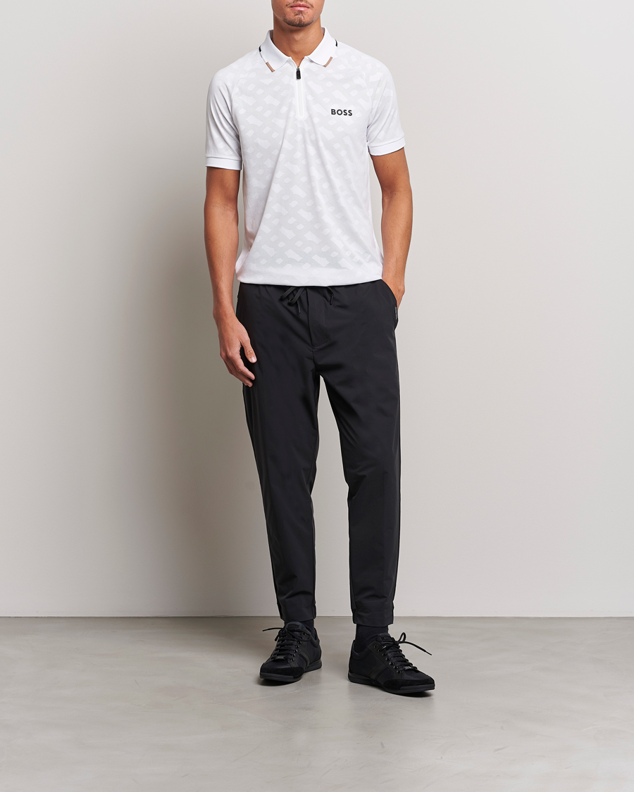 Herren | Poloshirts | BOSS GREEN | Philix MB Monogram Polo White