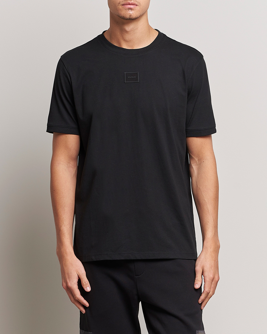 Herren | T-Shirts | HUGO | Diragolino Crew Neck T-Shirt Black