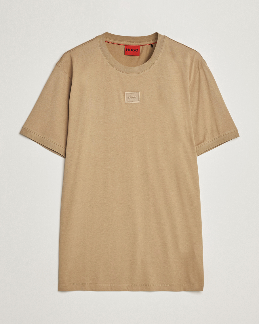 Herren | T-Shirts | HUGO | Diragolino Crew Neck T-Shirt Open Brown