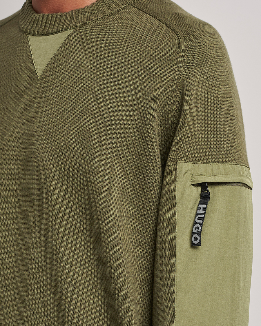Herren | Pullover | HUGO | Sutil Knitted Sweater Khaki