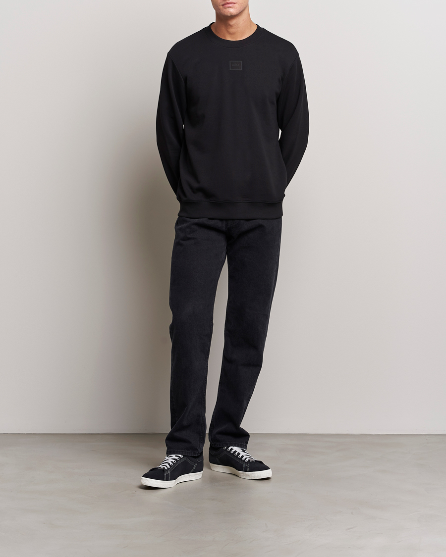 Herren | Pullover | HUGO | Diragol Crew Neck Sweatshirt Black
