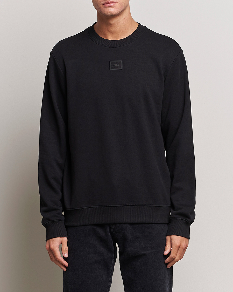 Herren | Pullover | HUGO | Diragol Crew Neck Sweatshirt Black