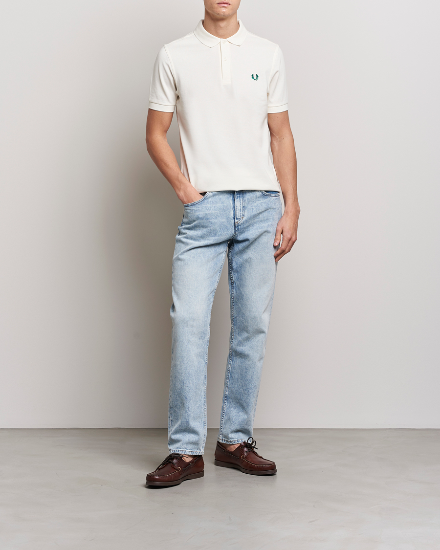 Herren | Poloshirts | Fred Perry | Plain Polo Shirt Light Ecru