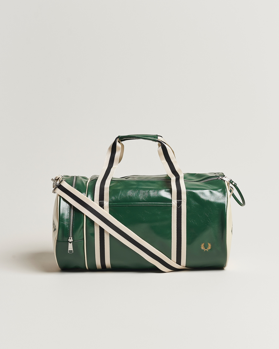Herren | Fred Perry Classic Barrel Bag Tartan Green | Fred Perry | Classic Barrel Bag Tartan Green