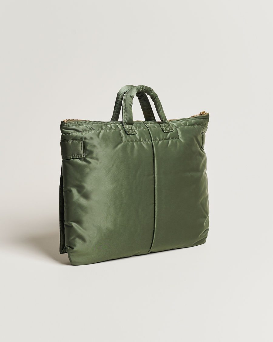 Herren | Porter-Yoshida & Co. Tanker Short Helmet Bag Sage Green | Porter-Yoshida & Co. | Tanker Short Helmet Bag Sage Green