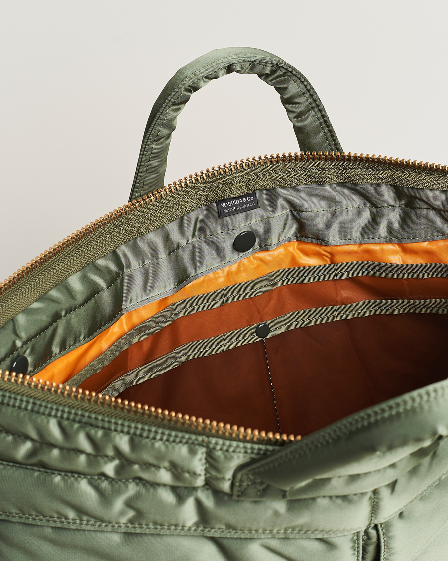 Herren | Porter-Yoshida & Co. Tanker Short Helmet Bag Sage Green | Porter-Yoshida & Co. | Tanker Short Helmet Bag Sage Green
