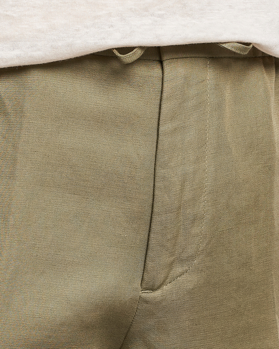 Herren | Shorts | J.Lindeberg | Baron Tencel/Linen Shorts Aloe