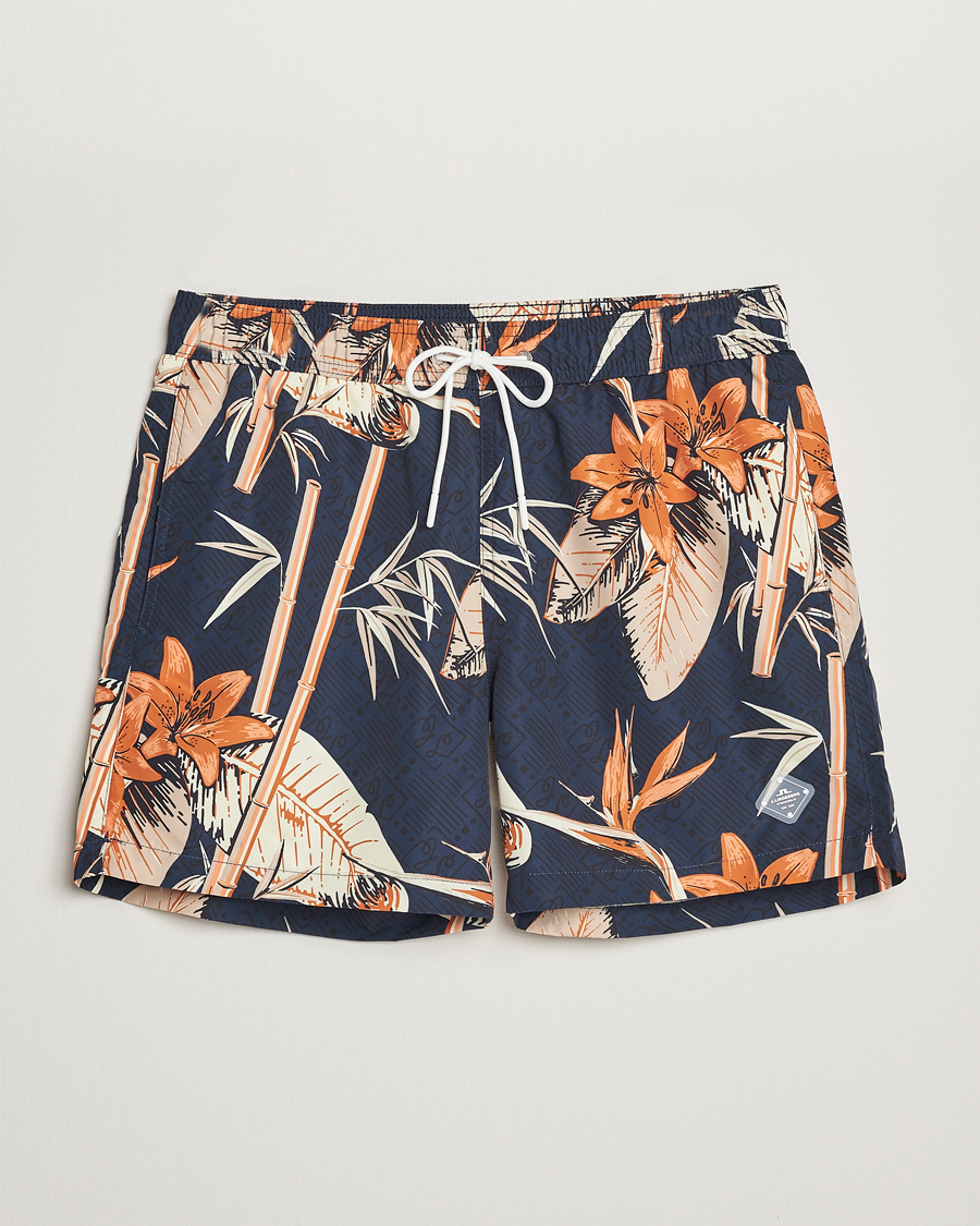 Herren | Badehosen | J.Lindeberg | Banks Tropical Swimshorts Navy