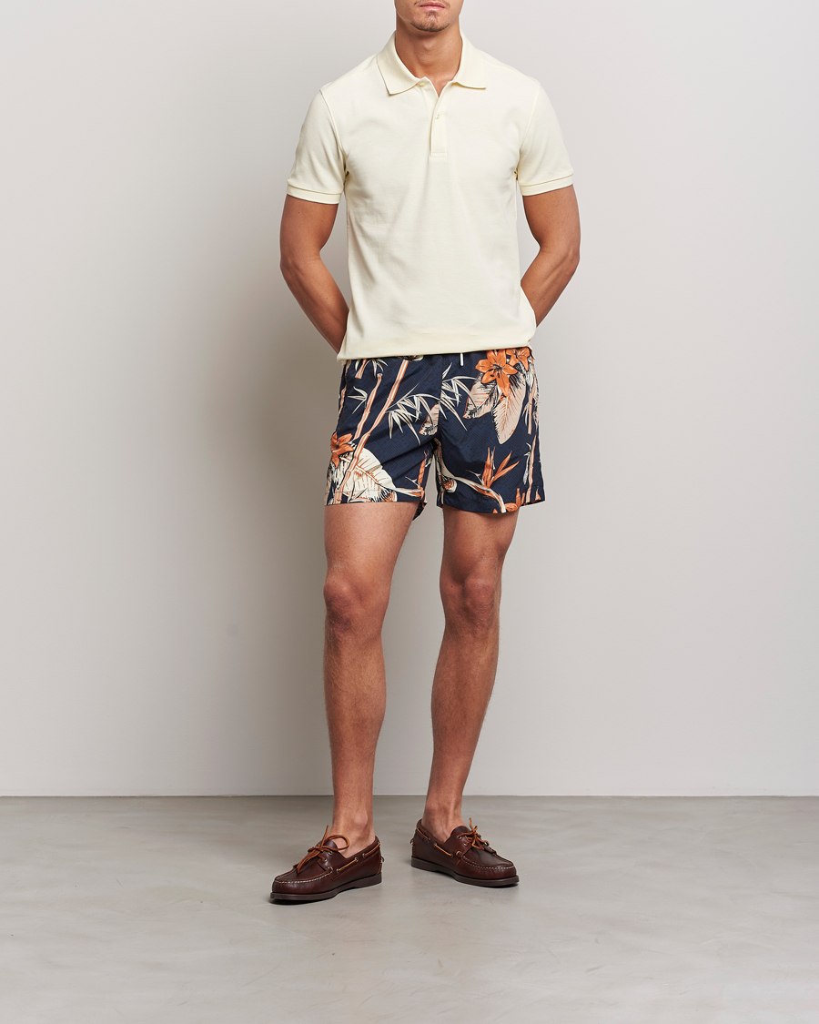 Herren | Badehosen | J.Lindeberg | Banks Tropical Swimshorts Navy