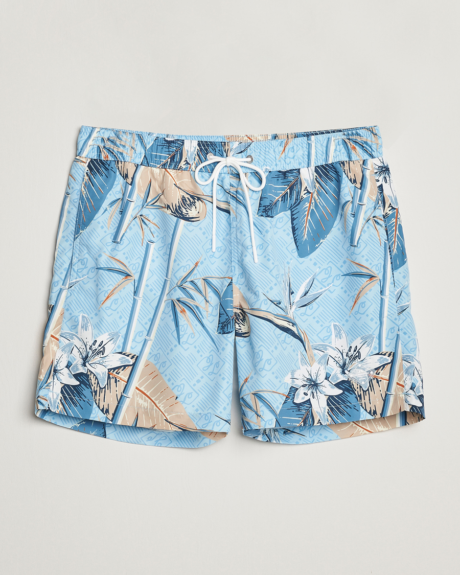 Herren | Badehosen | J.Lindeberg | Banks Tropical Swimshorts Dream Blue