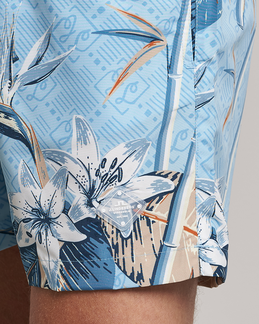 Herren | Badehosen | J.Lindeberg | Banks Tropical Swimshorts Dream Blue