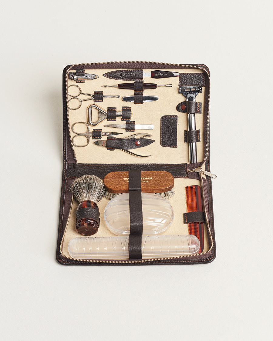 Herren | F. Hammann Large Utility Set Dark Brown | F. Hammann | Large Utility Set Dark Brown