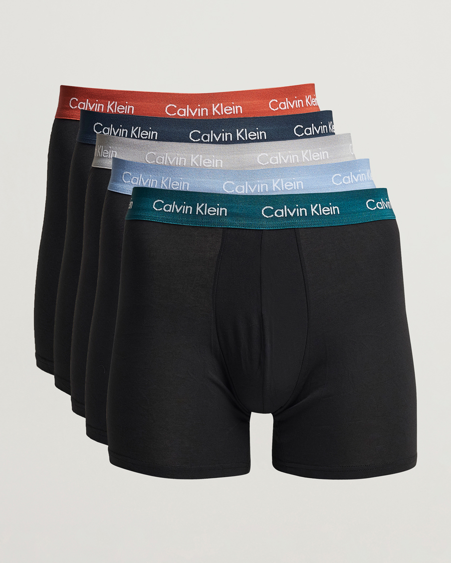 Herren | Unterwäsche | Calvin Klein | Cotton Stretch 5-Pack Trunk Black