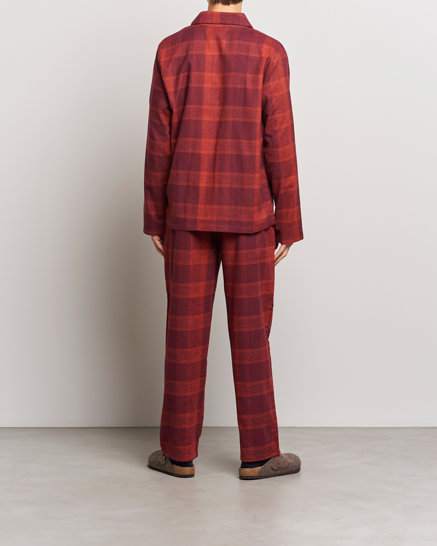 Herren | Schlafanzüge & Bademäntel | Calvin Klein | Cotton Checked Pyjama Set Red