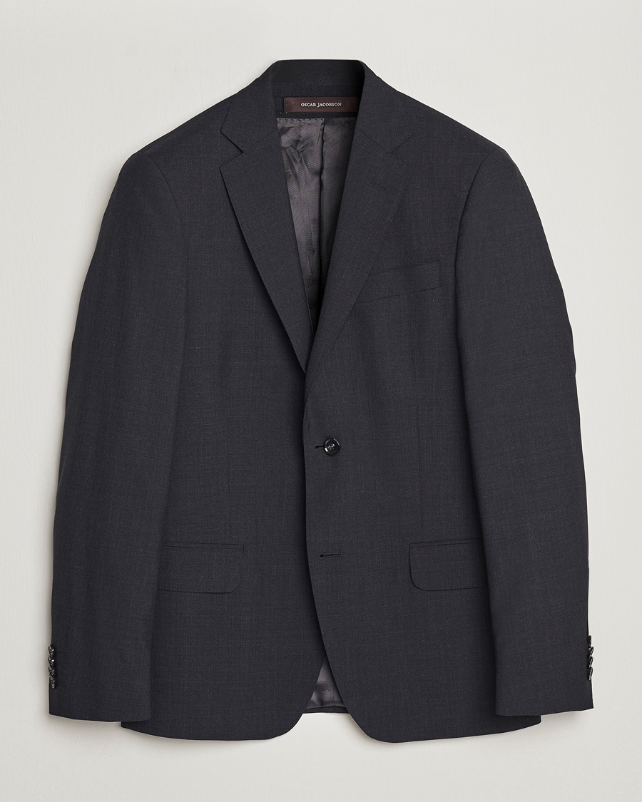 Herren | Sakkos | Oscar Jacobson | Edmund Wool Blazer Grey