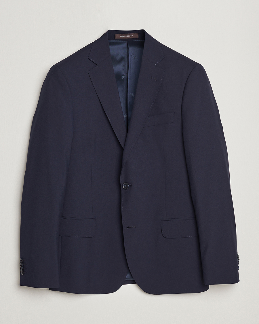 Herren | Sakkos | Oscar Jacobson | Edmund Wool Blazer Blue