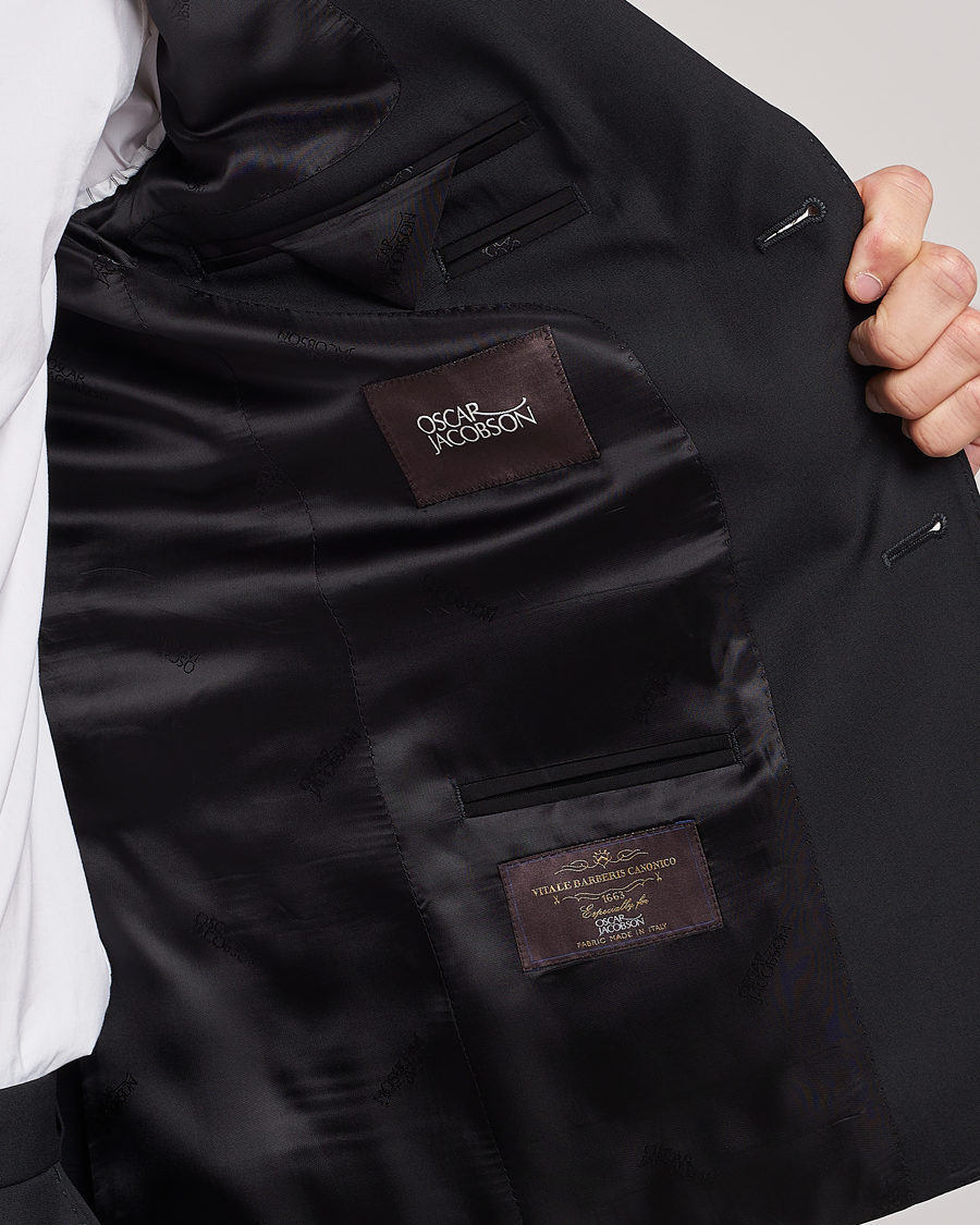 Herren | Sakkos | Oscar Jacobson | Edmund Wool Blazer Black