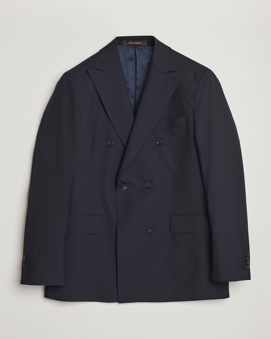 Herren | Sakkos | Oscar Jacobson | Farris Wool Blazer Navy