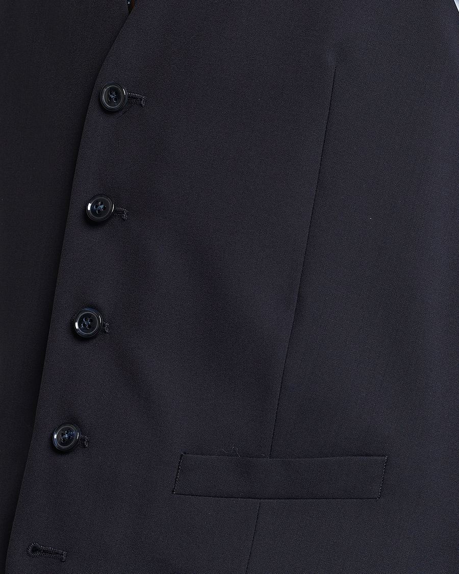 Herren | Sakkos | Oscar Jacobson | Carlo Wool Waistcoat Navy