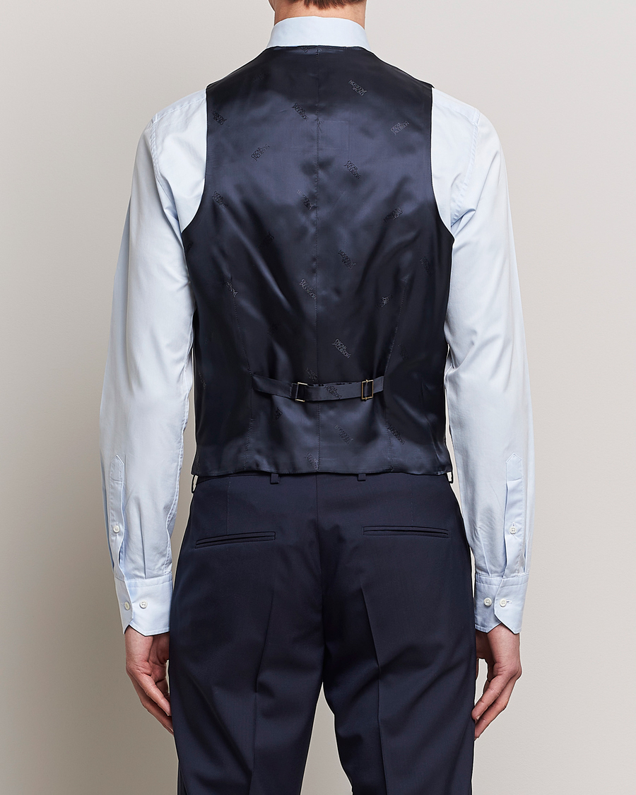 Herren | Sakkos | Oscar Jacobson | Carlo Wool Waistcoat Blue