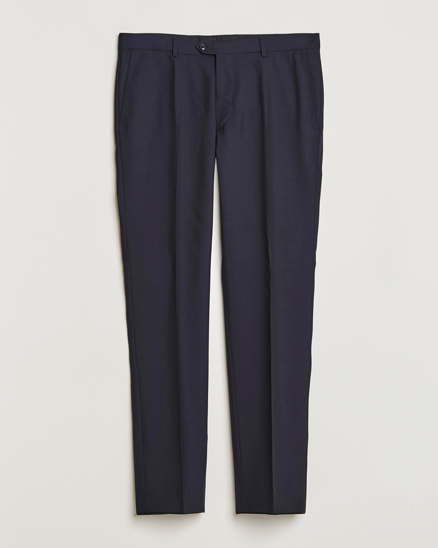 Herren | Hosen | Oscar Jacobson | Denz Wool Trousers Navy