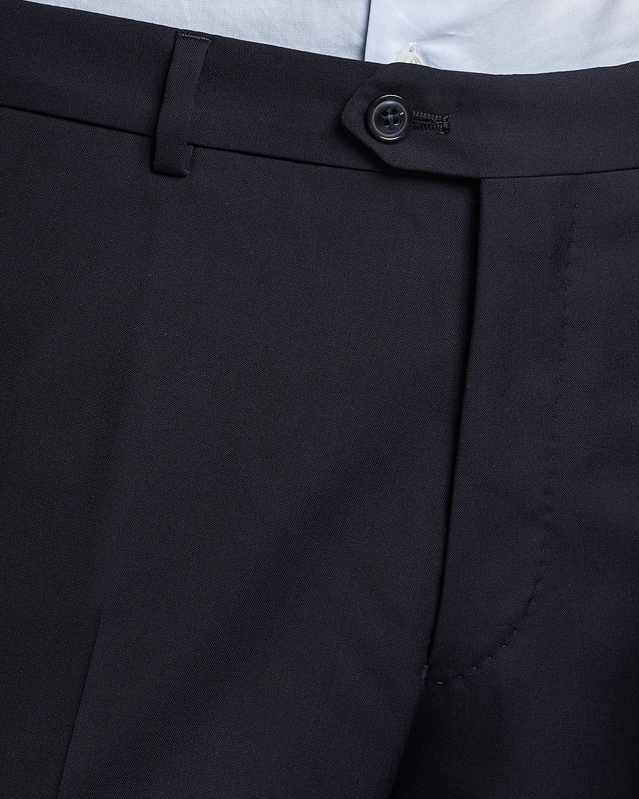 Herren | Hosen | Oscar Jacobson | Denz Wool Trousers Navy