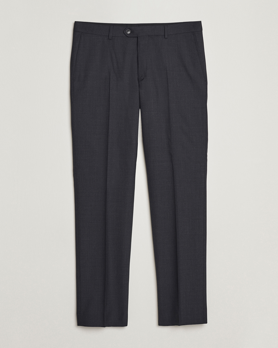 Herren | Hosen | Oscar Jacobson | Diego Wool Trousers Grey