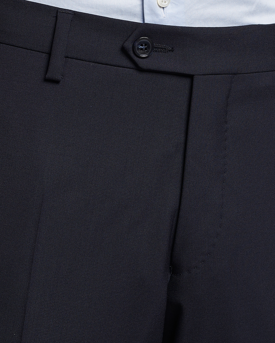 Herren | Hosen | Oscar Jacobson | Diego Wool Trousers Navy
