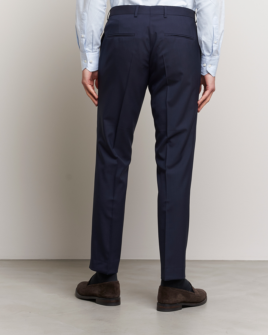 Herren | Hosen | Oscar Jacobson | Diego Wool Trousers Blue