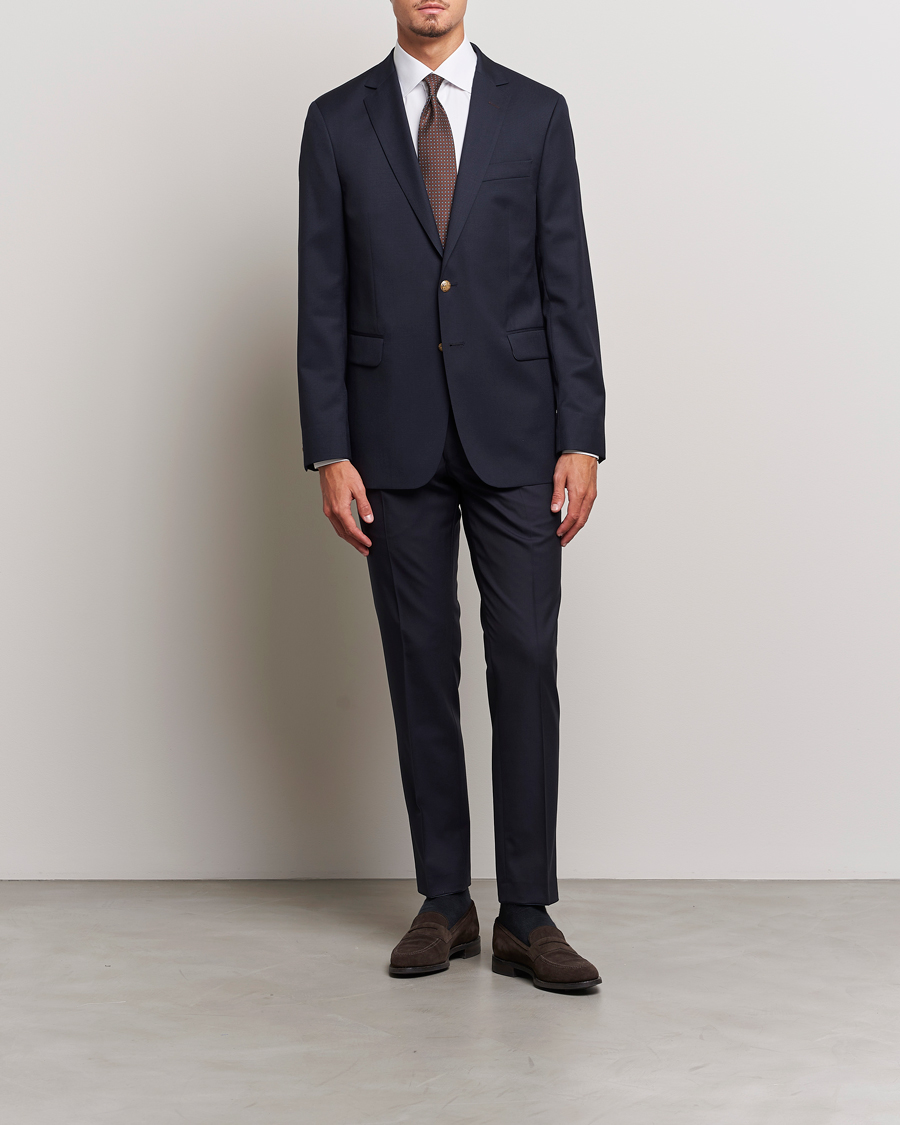 Herren | Sakkos | Oscar Jacobson | John Club Wool Blazer Navy